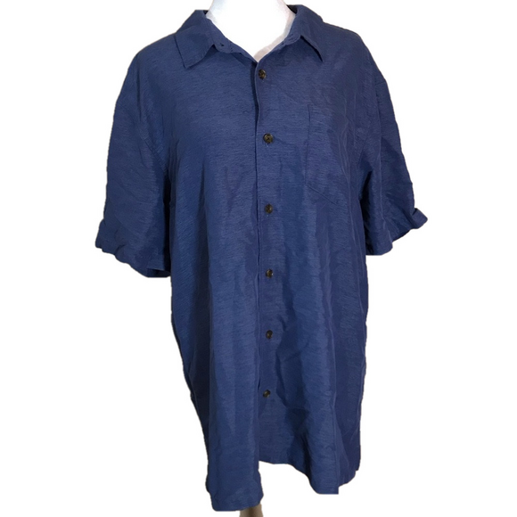 Jack O'Neill Collection Men's Short Sleeve blue Shirt Size L - Picture 1 of 9